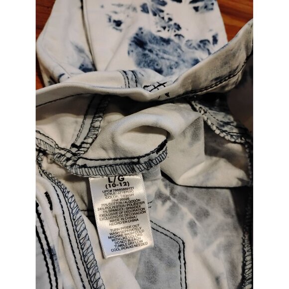 E-003 Jordache Womens Tie-Dye Crop Jegging Size L Cotton/Spandex Blend Comfortab - Picture 4 of 4